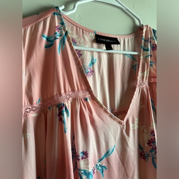 Lane Bryant - Pink Floral Blouse - Picture 11 of 11